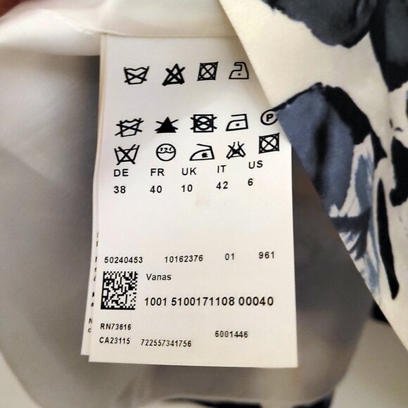 🌹ELEGANT SILKY HOST PICK 🌹 💐 🏵 HUGO BOSS A-Line Silk Skirt - Picture 8 of 10